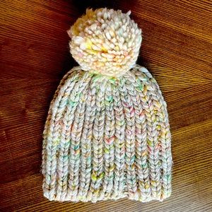 NEW Madewell Gorgeous Neon Knit Multicolor Beanie